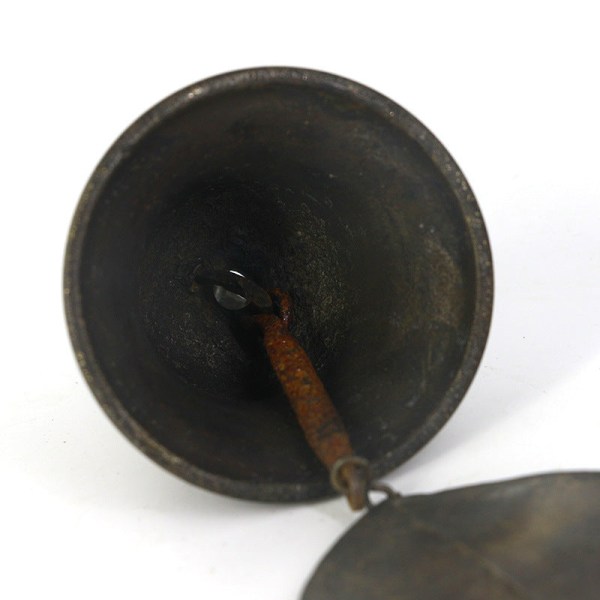 Tuulikellot Käsintehdyt Pieni Kellon muotoiset Messinkikello Pehmeä Oven koristelu Vintage Black No. 3 caliber 7cm