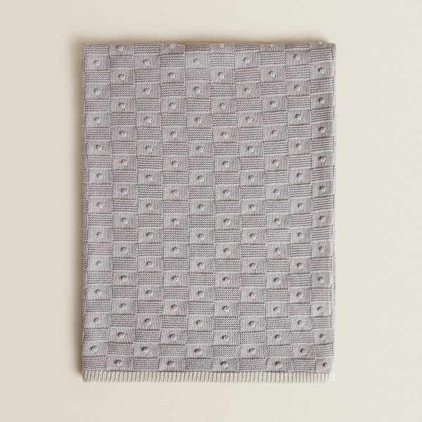 70 * 100 cm puuvillainen neulottu peitto Toimistohuivi Peitto Koristeellinen peitto päiväsohvan cover Taupe