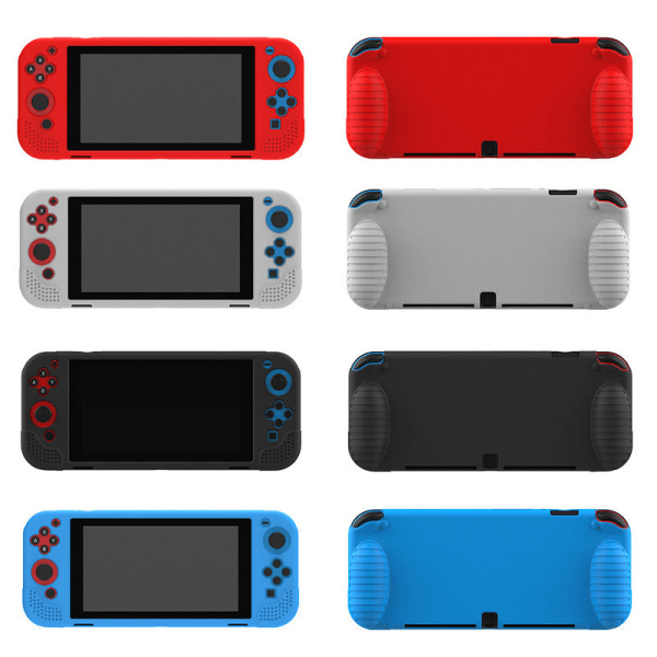 For Nintendo Switch OLED silikonetui OLED integrert beskyttende skall NS OLED beskyttelsesdeksel Red