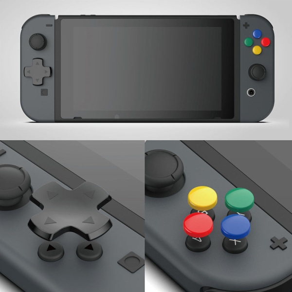 For Switch D-Pad-knapp Fargerike klistremerker NS retningsnøkkel-klistremerke Animal Crossing Joystick Cap Green Blue