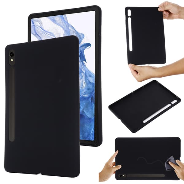 Stilfuldt etui til iPad Pro 11\" 2021/2022 Sort flydende silikone