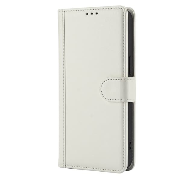 Etui til iPhone 16 elfenbensfarget lær flip