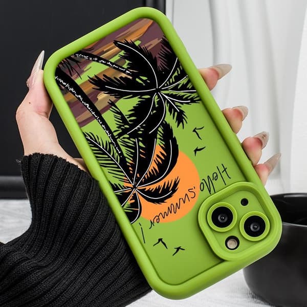 2 kpl Kotelo iPhone 17 Pro 511351 Auringonlasku Kookospalmut