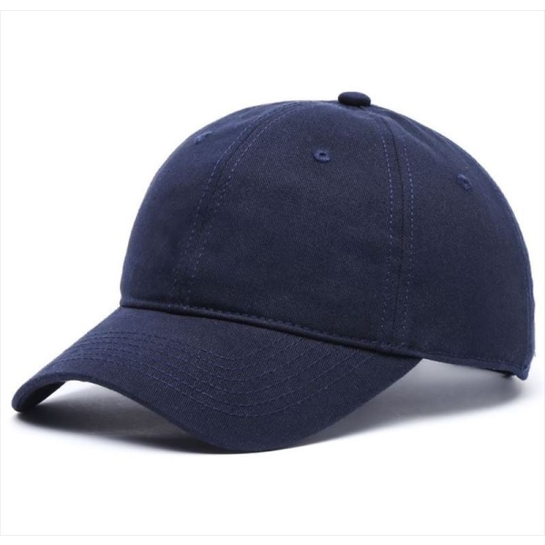 Baseballcaps 2022 Vår Sommer Solbeskyttelse Uformell ensfarget lue Black L60-64cm