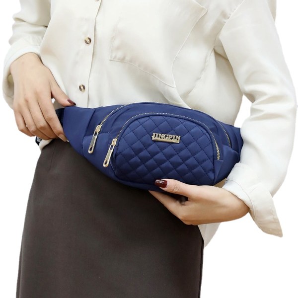 Bröstväska för kvinnor Midjeväska Nylon Vattentät Crossbody-väska Blue 45L