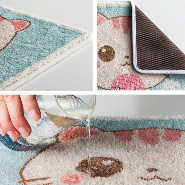 Bath Mat Non Slip Absorbent Shower Bathroom Rug Carpet Cartoon NO.10 Rabbit 40*60