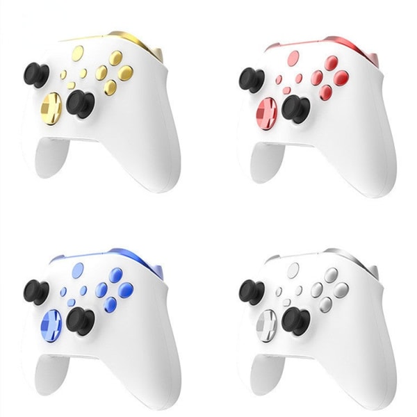 For Xbox Series X/S Håndtak beskyttende skall Xbox Series X Trådløst Gamepad-deksel Hemp Face button-purple