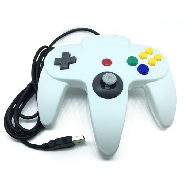 För Switch Spelkonsol Handtag N64 SNES Handtag Klassiskt Super Handtag USB Handtag Saturn Handtag Gray