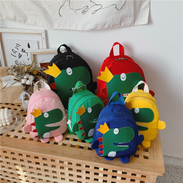 Kids Child Backpack Toddler School Bag Cartoon Cute Little Dinosaur Boys and Girls Mini Large green