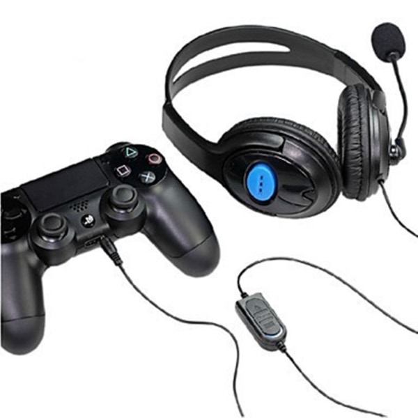 För PS4 Bilateral Large Earphone PS4 Host Internet Access Röstchatt Rösthörlurar Headset