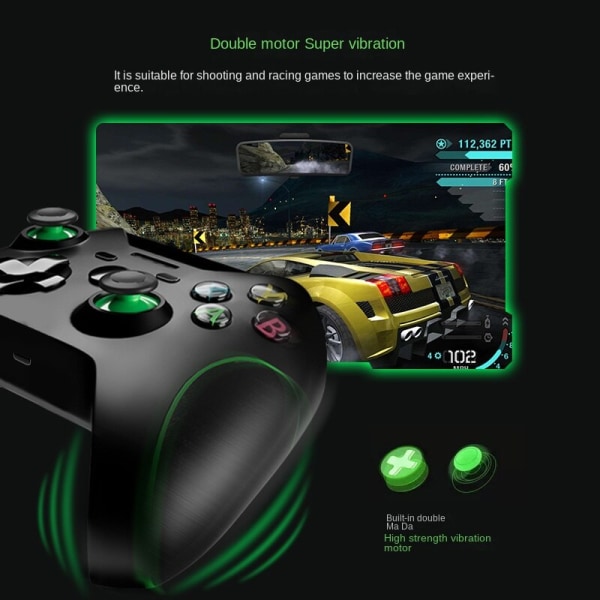 Til Xbox One Trådløst Håndtag 2.4G Trådløst Håndtag PS3 Pc Android Mobiltelefon Grøn Bar