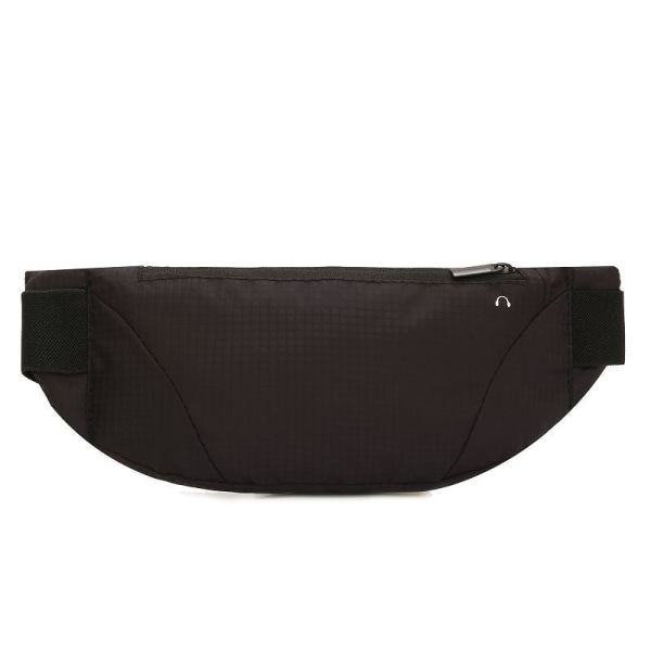 Fanny Pack Løbebælte Taljetaske Organizer Sport Stor Kapacitet Fitness NO.22 Silver White 38*12*1