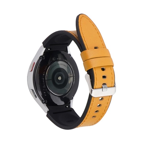 Kellon ranneke Apple Watch iWatch 20mm Samsung 4/5 Universal oranssi hopeasolki, pikakiinnityksellä