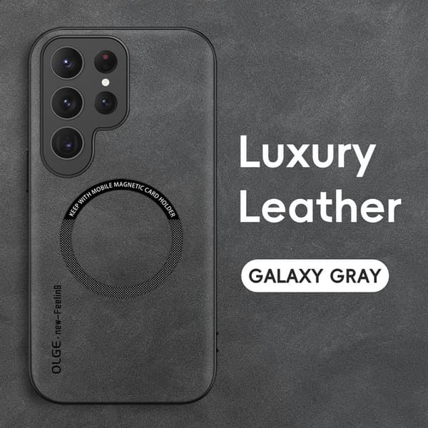 Etui til iPhone14ProMax Galaxy Gray Sheepbuck Magnetisk Etui Retro Sheepbuck Hard Europeisk og Ameri