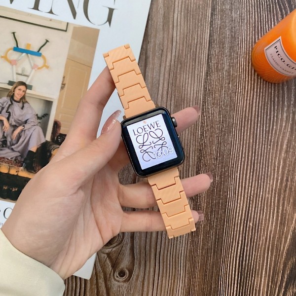 Kellon ranneke Apple Watch iWatch 38/40/41/42 S10 Papaya -kelloon