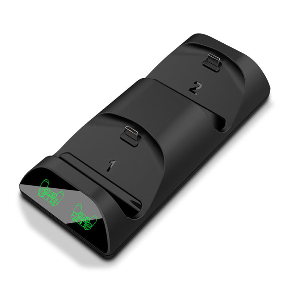 För PS4 Trådlöst Handtag Dual-Seat Charger LED Display Light Ps4slimpro Game Handle Double