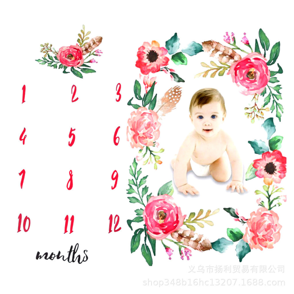 Flower Harry Potter Children Camera Shooting Background Fabric Baby Photography Blanket Pink 100*100cm