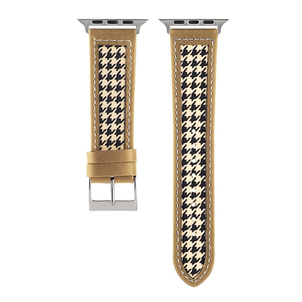 Kellon ranneke Apple Watch iWatch 38/40/41/ 10. sukupolvi 42mm ruskea houndstooth