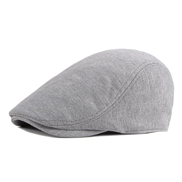 Beret Hat 2022 Forår Sommer Ensfarvet Solbeskyttelse Casual mode kasket Dark gray Adjustable