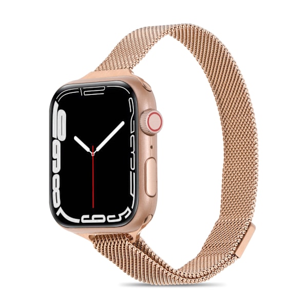 Kellon ranneke Apple Watch iWatch 38/40/41/ 10. sukupolvi 42mm ruusukulta