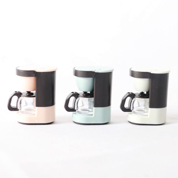 Miniatyrmøbler Leketøy Dukker Hus DIY dekorasjon Tilbehør Mini kaffemaskin Elektrisk ovn Juicer A