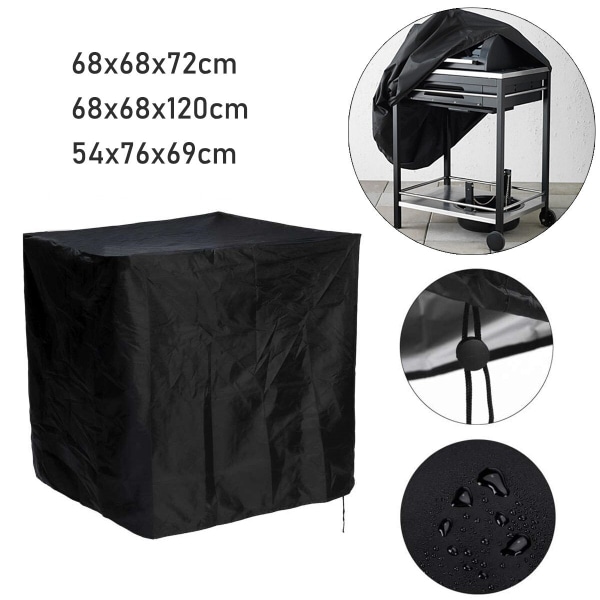 Vandtæt BBQ Grill Cover Barbeque Cover Anti Dust Rain UV 68x68x72cm