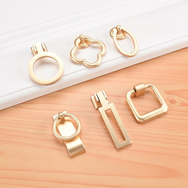 Vintage Gold Cabinet Pulls Brass European Furniture Handle Kitchen Cupboard Handle Drawer Knobs Hardware 5004-Big