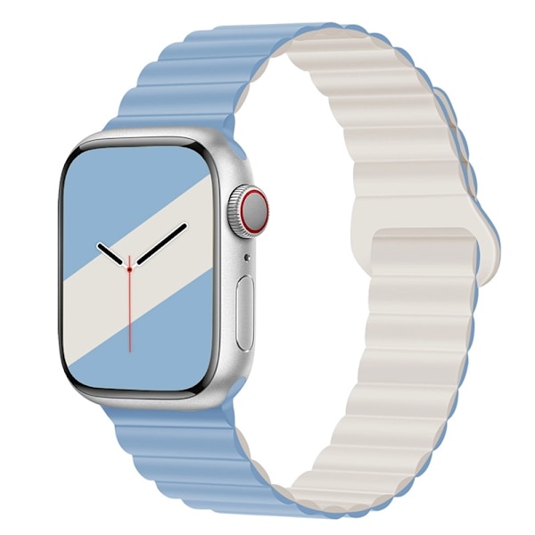 Klockarmband för Apple Watch iWatch 38/40/41/42mm 7-Mist Blå med Stjärnljus