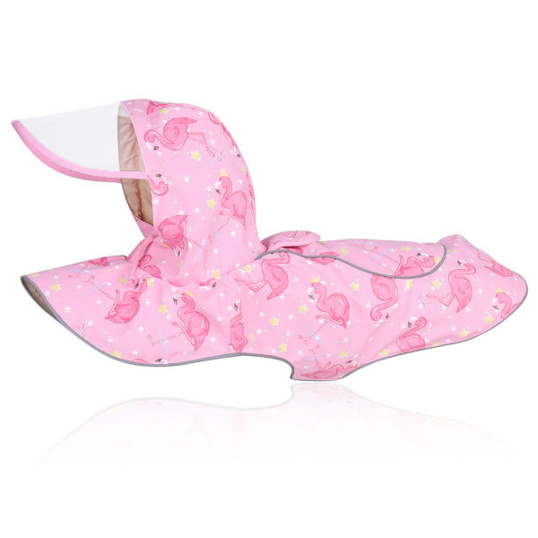 Lemmikkien vaatteet Uusi heijastava viittatyylinen sadetakki Keskikokoinen koira Pink S