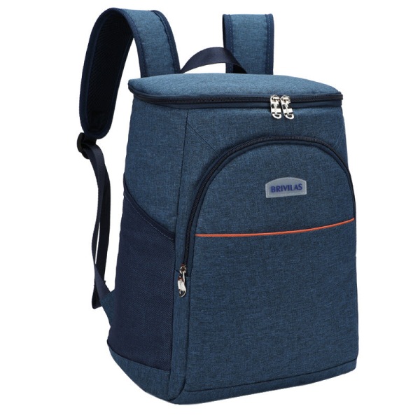Kvinner jente ryggsekk skulderveske skolesekk Outdoor Picnic Bag Stor Ice Pack Stor kapasitet Thermal Bag Navy blue