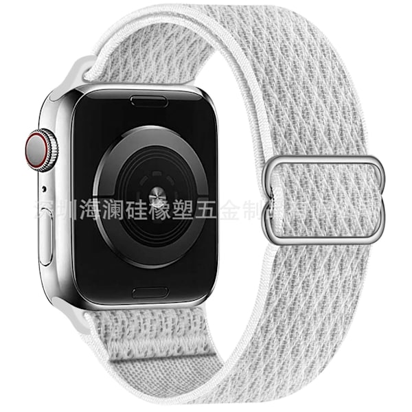 Urrem til Apple Watch iWatch 38/40/41/Series10-42 reflekterende hvid