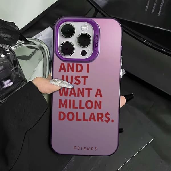 Etui til iPhone 17 Sølv Lilla Venner