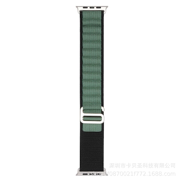 Klockarmband för Apple Watch iWatch 38/40/41MM svart med grön