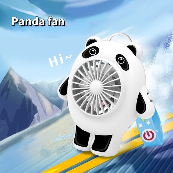 2022 Ny Astronaut Mini USB Laddning Liten Fläkt Astronaut Bärbar Handhållen Fläkt Rese Fläkt Panda Fläkt Panda fan