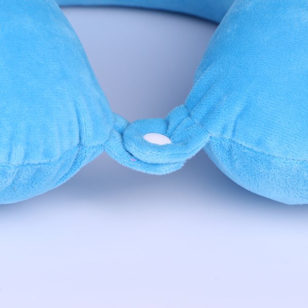 Myk behagelig reisepute Sakte tilbakeslag Memory Foam Travel Office Nap Nakkepute Sky Blue 33*30*10cm