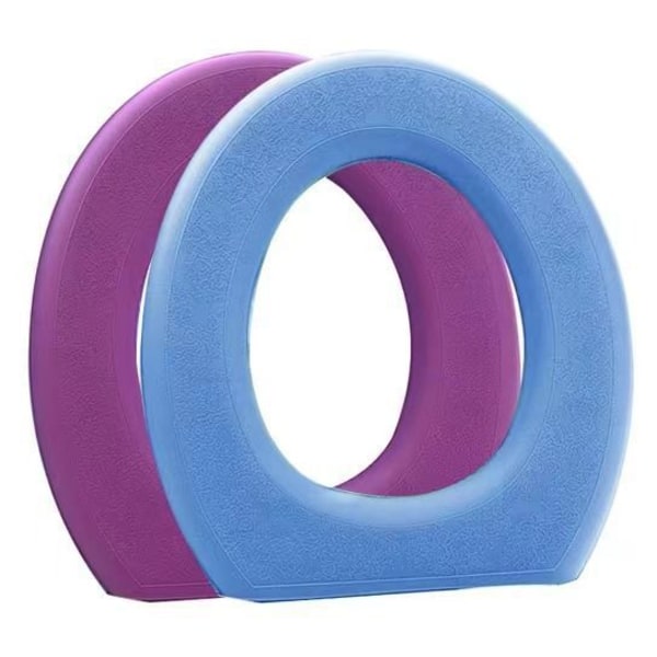 3 kpl wc-istuimen cover pehmusteita Four Seasons Washerin liimavaahtomuovi kotitalouksien ei-silikonia Purple Blue 38*42cm
