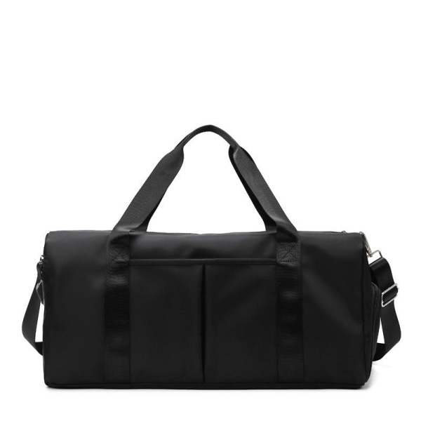 Fashion Casual Short Trip Bag Dry Wet Separation Yoga Handbag Black Large Size