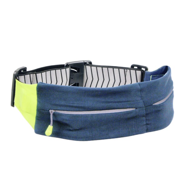 Fanny Pack Løpebelte Midjeveske Organiserer Sport Nattvandring Reflekterende Tyverisikring Blue 70-110cm