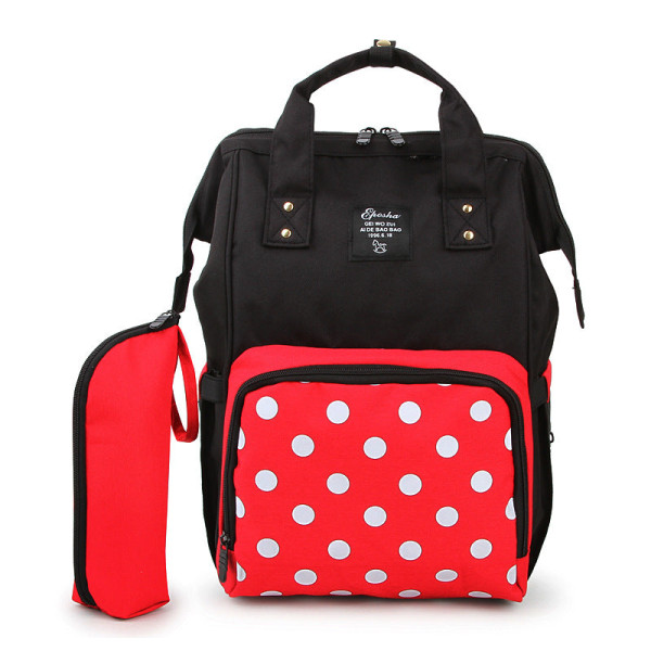 Ryggsekk Mummy Bag Mom Multifunksjonell stor kapasitet Lettvekt Upgraded Mickey