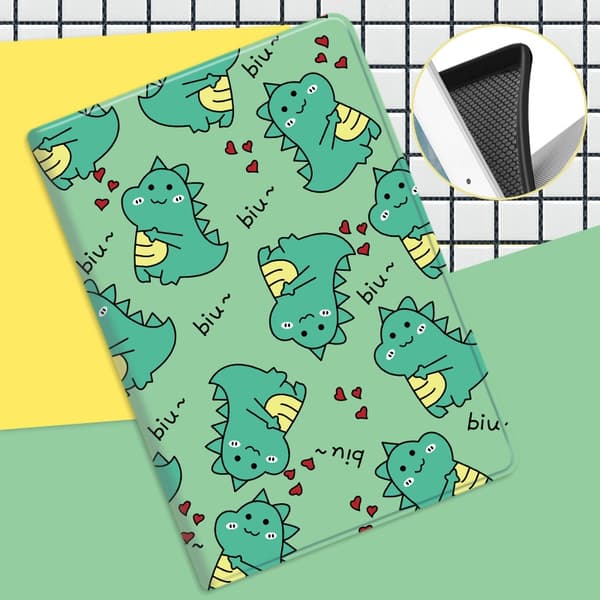Stilfuldt etui til iPad 2/3/4 9.7\" Blå Dinosaur Mini