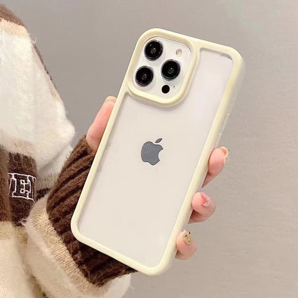 Deksel for iPhone 17 Lys Gul Candy Akryl Space Hard