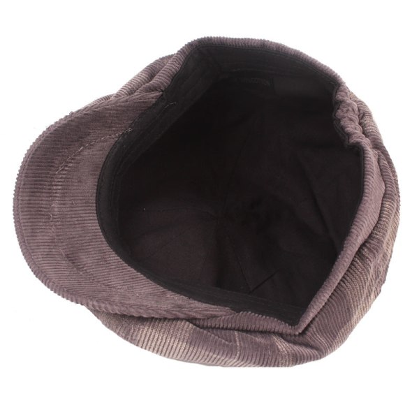 Beret lue vinter åttekantet lue britisk stil beret litterær ungdoms åttekantet lue menn og kvinner baseball cap Khaki M（56-58cm）