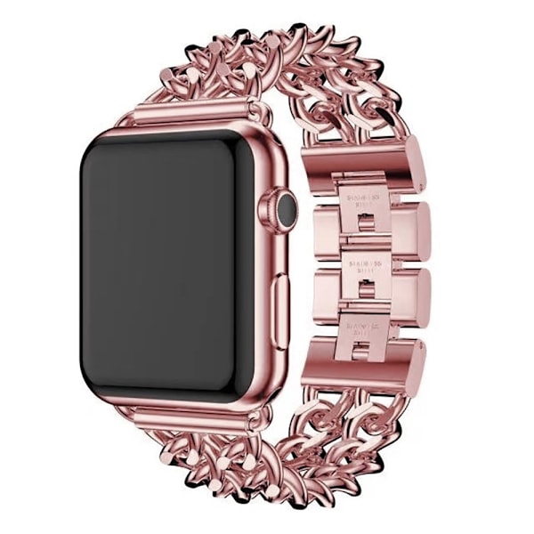 Klockarmband för Apple Watch iWatch 38/40/41/ 10:e generationen 42mm rosrosa