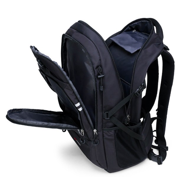 75L Outdoor vuorikiipeilylaukku Urheilureppu Matkatietokonelaukku Koululaukku Dark Blue