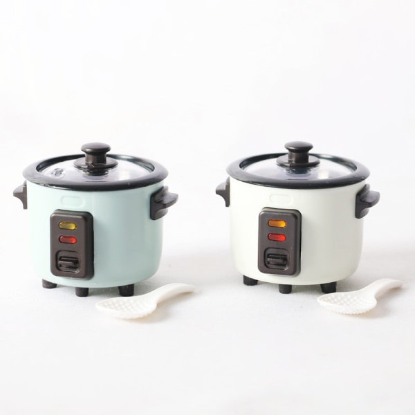 Miniatyrmøbler Leketøy Dukker Hus DIY dekorasjon Tilbehør Mini kaffemaskin Elektrisk ovn Rice cooker B
