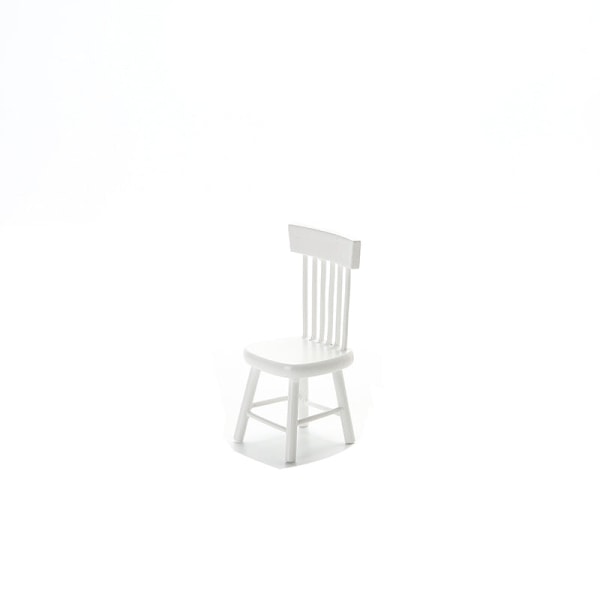 Pienoishuonekalut Lelunukkekoti Tee-se-itse-sisustustarvikkeet Mini 1:12 set White Chair