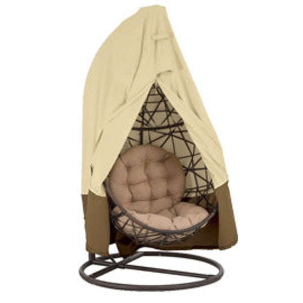 Utemöbler Överdrag Cover Regntätt hopfällbart cover Swing Cover Two-seat: 142*120 * 18cm Green