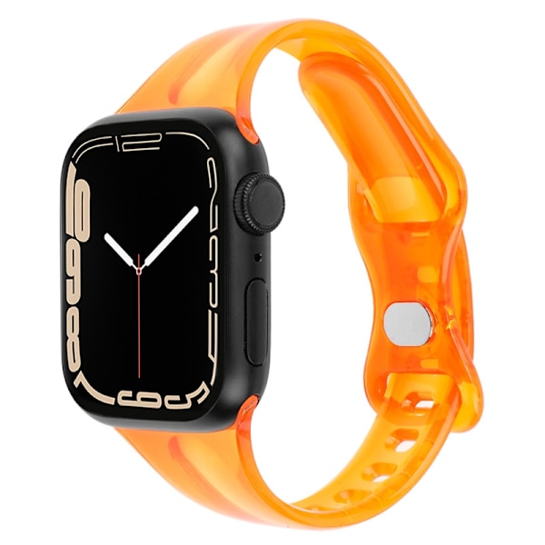 Kellon ranneke Apple Watch iWatch 38/40/41mm Jelly Orange -kelloon