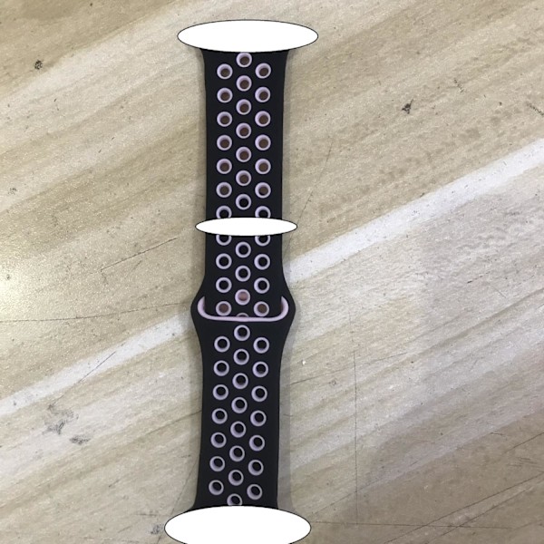 Urrem til Apple Watch iWatch 42/44/45/49mm standard sort pulver