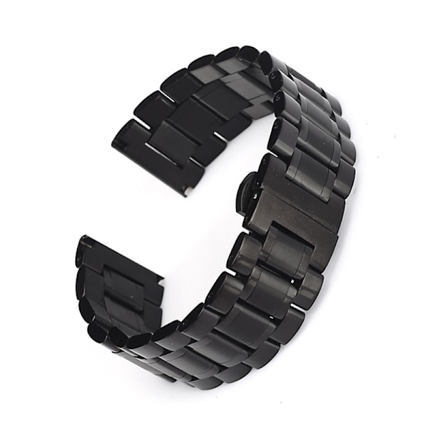 Urrem til Apple Watch iWatch 38/40 Dame Sort med bueformet OPP-pose